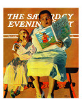 "Jack And The Beanstalk," Saturday Evening Post Cover, February 3, 1940 reproduction procédé giclée par John Hyde Phillips