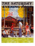 "School Supplies," Saturday Evening Post Cover, September 1, 1973 Giclee Print by R. Howe