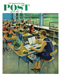 "Vacation Plans," Saturday Evening Post Cover, April 9, 1960 Giclee Print by Ben Kimberly Prins
