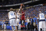 Miami Heat v Dallas Mavericks - Game Four, Dallas, TX -June 7: Dwyane Wade and Jason Kidd Photographic Print by Glenn James