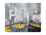 Rainy Day New York Reproduction procédé giclée par Geoff King