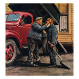 "Speck of Coal," October 18, 1947 reproduction procédé giclée par Stevan Dohanos