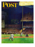 "Yankee Stadium," Saturday Evening Post Cover, April 19, 1947 Giclee Print by John Falter