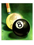 "World as Cue Ball," January 25, 1941 Giclee Print by Emmett Watson