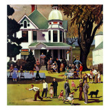 "Family Reunion," October 20, 1945 Giclee Print by John Falter