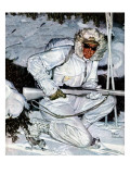 "Ski Patrol Soldier," March 27, 1943 Giclee Print by Mead Schaeffer