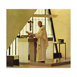 "Benedictine Monk," November 28, 1964 Giclee Print by Burt Glinn
