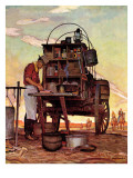 "Chuckwagon," September 14, 1946 Reproduction procédé giclée par Mead Schaeffer