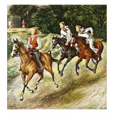 "Sailors on Girl Chase," July 10, 1948 Giclee Print by Constantin Alajalov