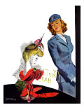 "WAC Admires Hat," September 26, 1942 Giclée-Druck von Gilbert Bundy