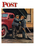 "Speck of Coal," Saturday Evening Post Cover, October 18, 1947 Giclee Print by Stevan Dohanos