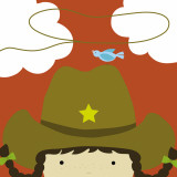 Peek-a-Boo Heroes: Cowgirl Poster par Yuko Lau
