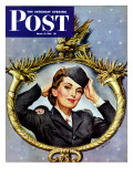 "Red Cross Volunteer," Saturday Evening Post Cover, March 13, 1943 Giclee Print by George Garland