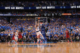 Miami Heat v Dallas Mavericks - Game Three, Dallas, TX -June 5: Dirk Nowitzki and Udonis Haslem Photographic Print by Andrew Bernstein