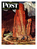 "Sailor Comes Home to Mountain Ranch," Saturday Evening Post Cover, August 25, 1945 Giclee Print by Mead Schaeffer