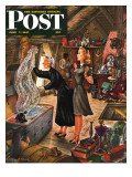 "Attic Treasure," Saturday Evening Post Cover, June 7, 1947 Giclee Print by Constantin Alajalov