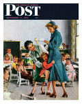 "Separation Anxiety," Saturday Evening Post Cover, September 11, 1948 Giclee Print by George Hughes