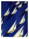 "Sailboat Regatta," June 29, 1940 Reproduction procédé giclée par Ski Weld