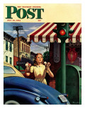 "Dripping Cones," Saturday Evening Post Cover, July 29, 1944 Reproduction procédé giclée par Stevan Dohanos