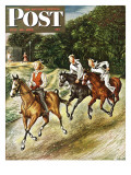 "Sailors on Girl Chase," Saturday Evening Post Cover, July 10, 1948 Giclee Print by Constantin Alajalov