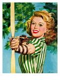 "Woman Archer," July 22, 1944 Reproduction procédé giclée par Alex Ross