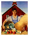 "Fall Bounty," September 25, 1943 Giclee Print by John Atherton