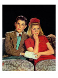 "Movie Date," April 4, 1942 Giclee Print by Douglas Crockwell