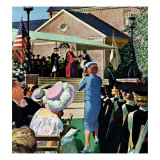"College Graduation," June 4, 1960 Reproduction procédé giclée par Thornton Utz