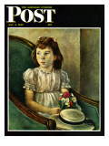 "Portrait of Little Girl," Saturday Evening Post Cover, May 5, 1945 Giclee Print by Alexander Brook