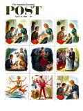"Circle of Love," Saturday Evening Post Cover, April 8, 1961 Giclee Print by Constantin Alajalov