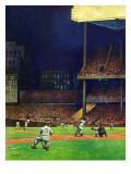 "Yankee Stadium," April 19, 1947 Giclée-Druck von John Falter