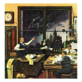 "Weatherman Was Right," April 27, 1946 Giclee Print by Stevan Dohanos