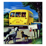 "School Bus," September 2, 1944 Giclee Print by Stevan Dohanos