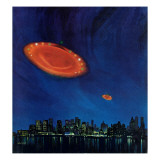 "Are Flying Saucers Real," December 17, 1966 Giclee Print by Paul Calle