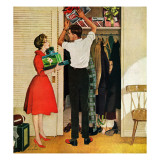 "Christmas in Hiding," December 10, 1960 Giclee Print by George Hughes
