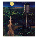 "Lovers' Lane, Falls City, Nebraska," May 24, 1947 Giclee Print by John Falter