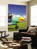 Battleship Memorial Park, World War 2 Era B-25 Bomber, Mobile, Alabama, USA Wall Mural by Walter Bibikow