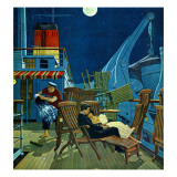 "Romantic Night on Deck," July 16, 1960 Giclee Print by James Williamson