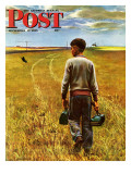 "Amber Waves of Grain," Saturday Evening Post Cover, September 8, 1945 Giclee Print by John Falter