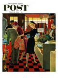 "Bermuda Shorts," Saturday Evening Post Cover, March 12, 1960 Reproduction procédé giclée par George Hughes