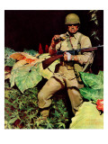 "Jungle Commando," October 24, 1942 Giclee Print by Mead Schaeffer
