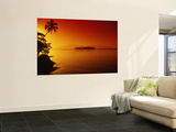 Sunset, Moorea, French Polynesia Wall Mural by Douglas Peebles