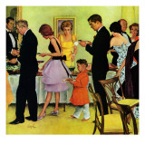 "Hitting the Buffet," November 11, 1961 Reproduction procédé giclée par George Hughes