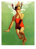 "Dunked Under Water," August 9, 1941 Reproduction procédé giclée par John Hyde Phillips