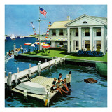 "Yacht Club," June 23, 1962 reproduction procédé giclée par George Hughes