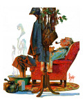 "Postman Soaking Feet," December 21, 1940 Giclee Print by J.C. Leyendecker