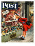 "Shopping for Mother's Day," Saturday Evening Post Cover, May 10, 1947 Giclee Print by Constantin Alajalov
