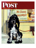 "No Dogs Allowed," Saturday Evening Post Cover, August 24, 1946 Giclee Print by Albert Staehle