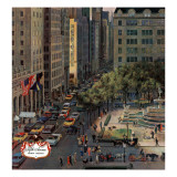 "Fifth Avenue," March 19, 1960 Giclee Print by John Falter