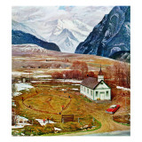 "Recess at Pine Creek," April 2, 1960 Giclee Print by John Clymer